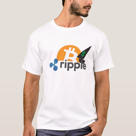 さざ波XRPのTシャツ Tシャツ (正面)