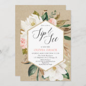 さすりと見ると田舎の赤ちゃんフローラ 招待状 (正面/裏面)