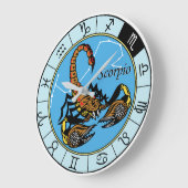 さそり占星術のの兆候 ラージ壁時計 (傾斜)