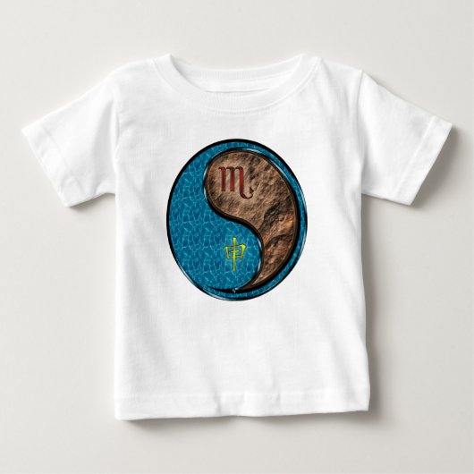 さそり座と申（さる）年 ベビーTシャツ (正面)