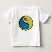 さそり座と金属のいのしし ベビーTシャツ (裏面)