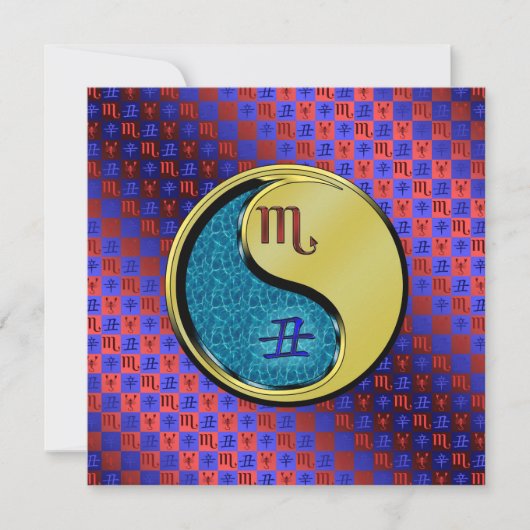 さそり座と金属の丑年 カード (正面)