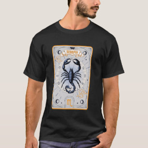 さそり座の占いタロットカード 星座シンボルカード さそり Tシャツ