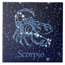 さそり座の星座と星々 タイル