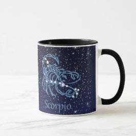 さそり座の星座と星 マグカップ