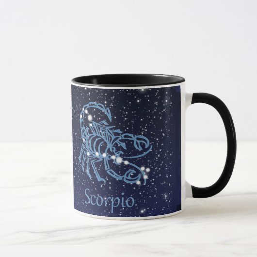 さそり座の星座と星 マグカップ (右)