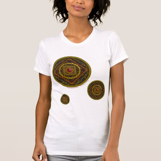 さそり座の曼荼羅柄ライトシャツ(女性用) Tシャツ (正面)