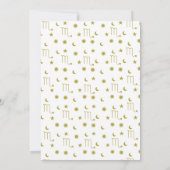 さそり座の水のサインの招待状テンプレート 招待状 (裏面)