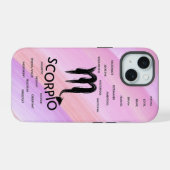 さそり座の特徴を持つ女性向けグッズ iPhone 15ケース (裏面横)