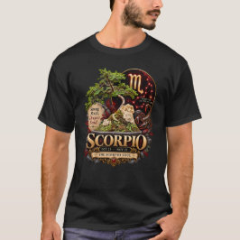さそり座の盆栽アート Tシャツ