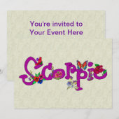 さそり座の花 招待状 (正面/裏面)