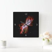 さそり座の蝶形星雲 スクエア壁時計 (ホーム)