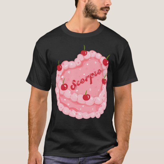 さそり座ケーキ Tシャツ (正面)