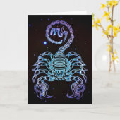 さそり座 カード (黄色い花)