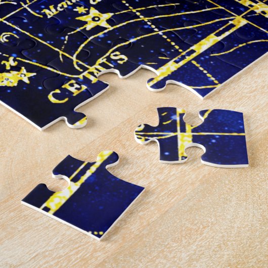 さそり座。 ジグソーパズル (側面)