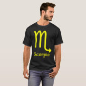 さそり座、ホロスコープ、シンボル、占星術 Tシャツ (正面フル)