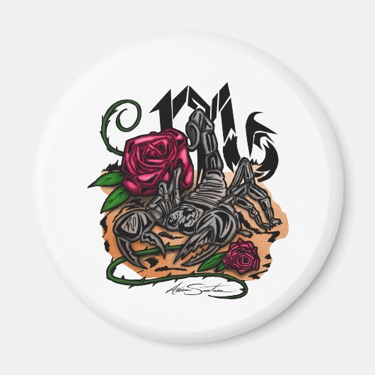 さそり座 - 十二星座 マグネット (正面)