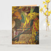 「さそり座」占星術のサインカード カード (黄色い花)