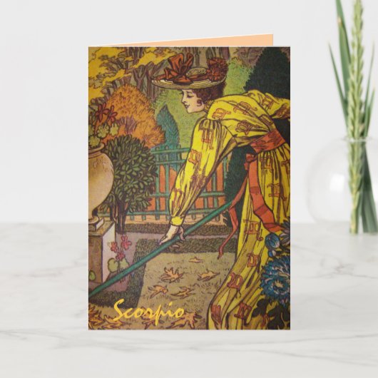 「さそり座」占星術の星座カード カード (正面)