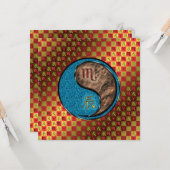 さそり座 & 土の龍 カード (正面/裏面インサイチュ)