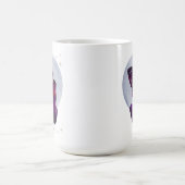 さそり座 女性 星座デザイン パープル ゴールド コーヒーマグカップ (中央)