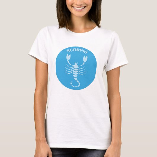 さそり座、星座、占い、占星術 Tシャツ (正面)