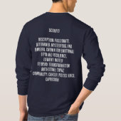 さそり座, 星座, Tシャツ (裏面)