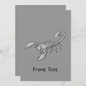 さそり アイコン 招待状 (正面/裏面)