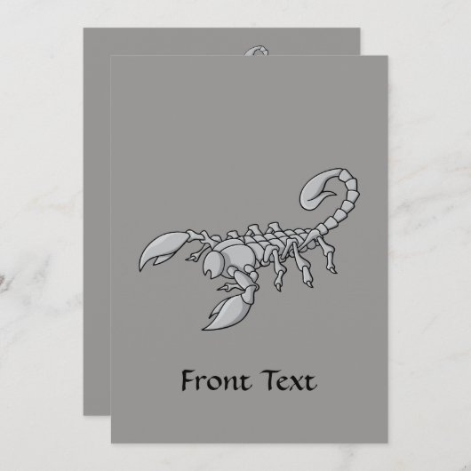 さそり アイコン 招待状 (正面/裏面)