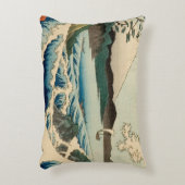 さた日本の広重アートの海 アクセントクッション (正面(垂直))