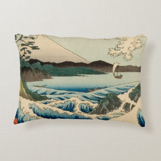 さた日本の広重アートの海 アクセントクッション (裏面)