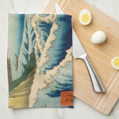 さた日本の広重アートの海 キッチンタオル (四つ折り)