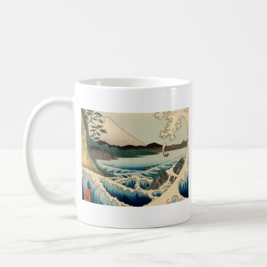 さた日本の広重アートの海 コーヒーマグカップ (左)