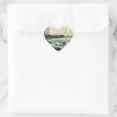 さた日本の広重アートの海 ハートシール (バッグ)