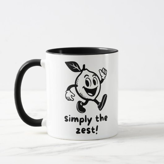 さっぱりとしたユーモアあふれるレモンぷん マグカップ (左)