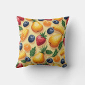 さっぱりとした甘いフルーツパターンクッション クッション (裏面)