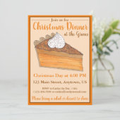 さつまいもパイのクリスマス＆サンクスギビングディナー 招待状 (スタンド正面)