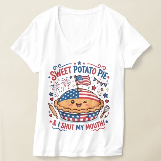 さつまいもパイ Tシャツ (レイダウン)