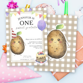 さつまいも一歳 誕生日 お祝い ギフト 男女兼用 招待状