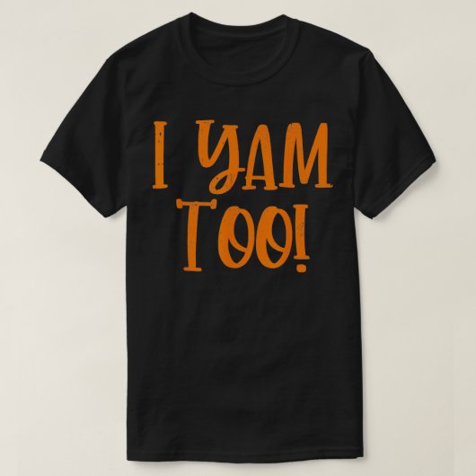 さつまいも芋も感謝祭だ Tシャツ (デザイン正面)