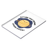 さてんを逆さまに笑顔にしよう 面白い惑星パン ノートブック (左側)