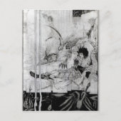 さてアーサー王は奇妙な獣を見た ポストカード (正面)