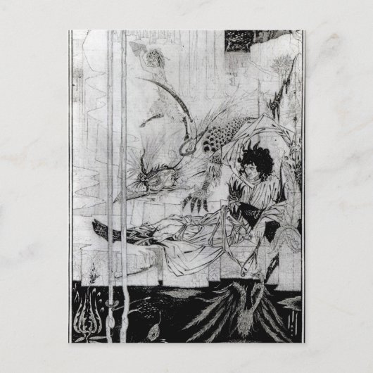 さてアーサー王は奇妙な獣を見た ポストカード (正面)