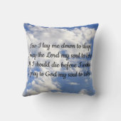 さて私は寝る時間の祈りの言葉枕可逆 クッション (裏面)