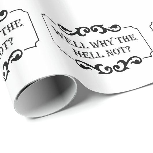 さて、なぜ地獄ではないユーモアの引用文 ラッピングペーパー (ロールコーナー)