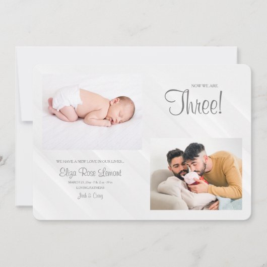 さて、写真の誕生の発表は3件 招待状 (正面)