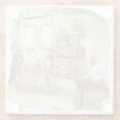 さなくくじ ガラスコースター (裏面)