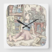 さなごさじ スクエア壁時計 (正面)