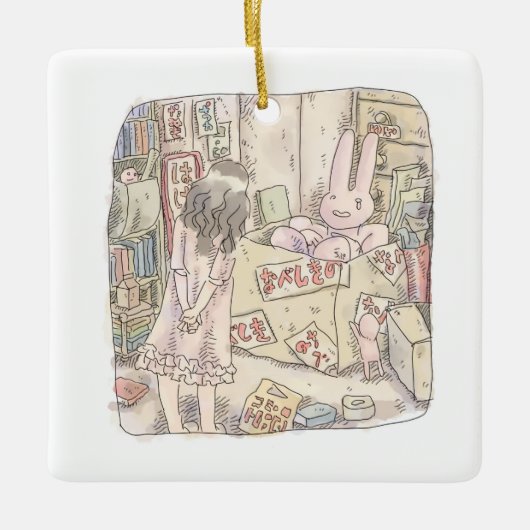 さなごむじ セラミックオーナメント (正面)