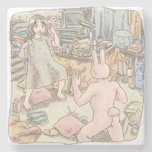 さなしごじ ストーンコースター (正面)